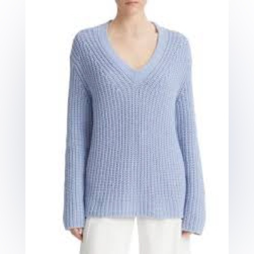Vince Light Purple Ribbed Sweater Polyamide Viscose Wool Blend Size XS NWOT